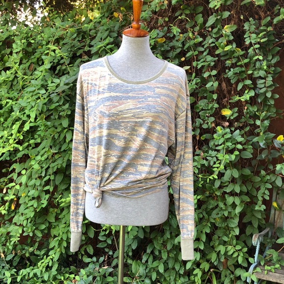 Free People Arielle Printed Long Sleeve Tee #12 - Picture 6 of 6